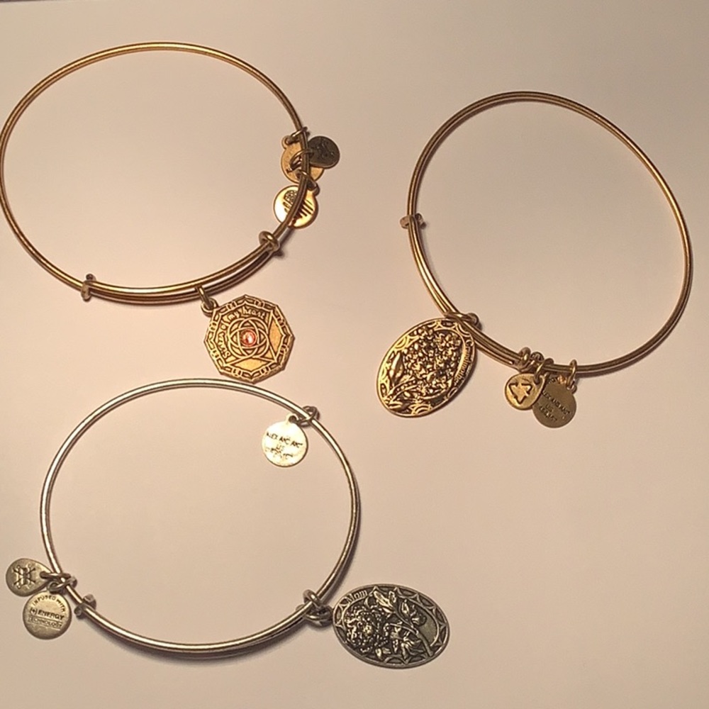 ALEX and ANI Bridal👰🏻 Gifts?Grandmother, Mom, Bridesmaid Bangle Charm Bracelet